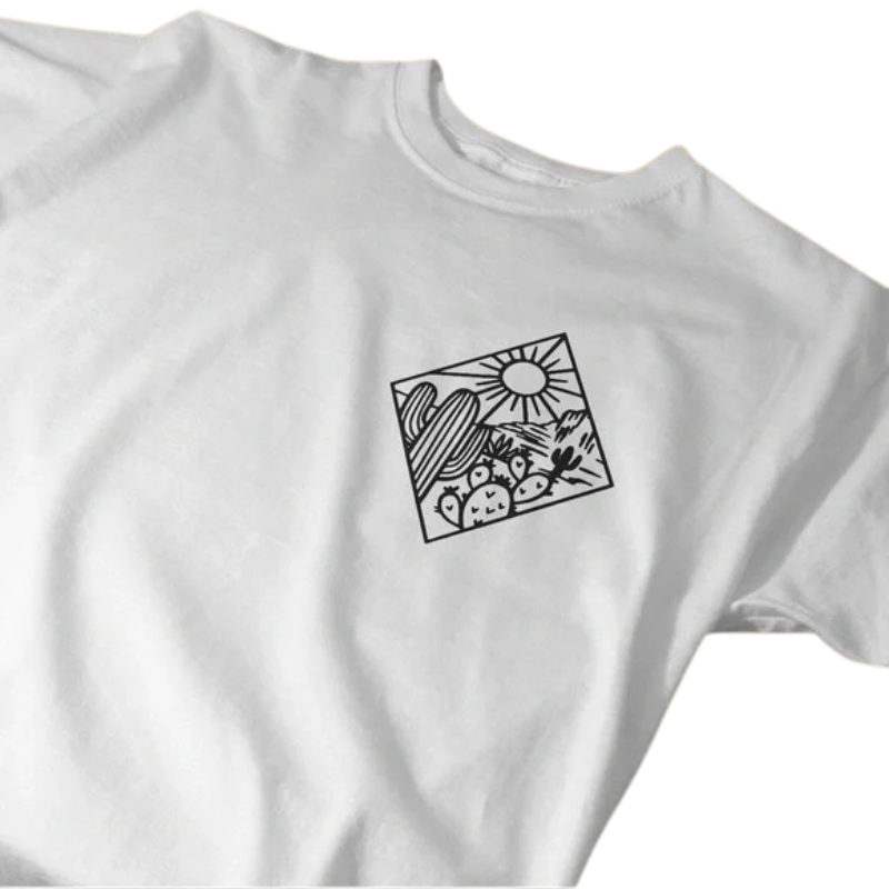 Add a front doodle or text to your tee